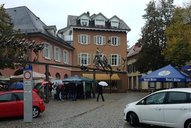 Der Marktstand im Jahr 2019 der BI Attraktive verkehrsfreie Innenstadt Schopfheim.